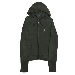 美品】emmi ポロラルフローレン ニットフルジップアップスウェット S 