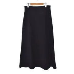 ザラ ZARA フレアスカート ロング 無地 S 黒 ブラック ■FY
