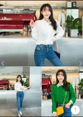 sezane セザンヌ フリルブラウス シャツ ピンク 36 ピンタック - メルカリ