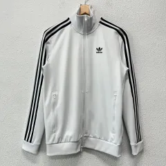 S adidas BECKENBAUER(ベッケンバウアー) 白黒 トラックジャージ ジップアップ ジャージ N3758