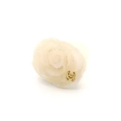 シャネル CHANEL カメリア ココマーク リング アイボリー 53 ローズ CCマーク ロゴ 指輪 1-2-1234