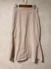ベージュ ロング丈スカート