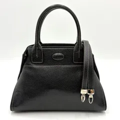 極美品 使用数回◎TOD'S トッズ 2way ショルダーバッグ ミニ ハンドバッグ レディース 黒 ブラック