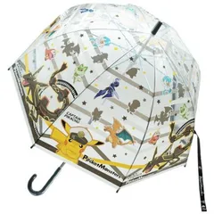 新品 キャラクター 子供 ビニール傘 55cm ポケットモンスター クロス [佐川急便]