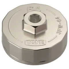 φ64 差込角9.5mm(3/8) 3FW-64 オイルフィルターレンチ(カップ形) トネ(TONE)のサムネイル