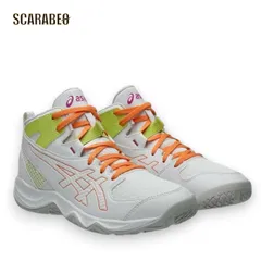 asics アシックス DUNKSHOT MB 10 ジュニア バスケットシューズ ダンクショット キッズ ミニバス WH/S PEACH 1064a019-103 24.0