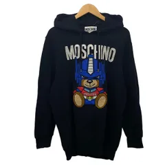 MOSCHINO(モスキーノ) パーカー サイズI 40 レディース - 黒×ブルー×マルチ 長袖/プルオーバー/クマ/COUTURE!のサムネイル