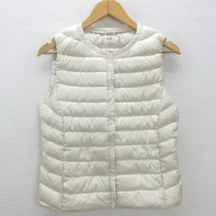 U■ユニクロ/UNIQLO ウルトラライトダウンベスト【L】白系/men's/L33【中古】■