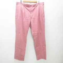 K■パパス/PAPAS ツータック入り リネンブレンド コットンパンツ/ビッグサイズ【3X】ピンク/MENS■66【中古】のサムネイル
