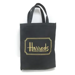 t■ハロッズ/Harrods ナイロントートバッグ/エコBAG■黒/14【中古】