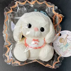 【手作】かわいいよだれかけうさぎ スクイーズ 低反発 ふわふわ もちもち 癒しグッズ ストレス解消 柔らかい おもちゃ 可愛い 人気 プレゼント ramqilo#