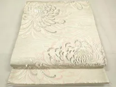 平和屋着物◎六通柄袋帯　唐織　乱菊　金銀糸　正絹　逸品　DABF0016eaのサムネイル
