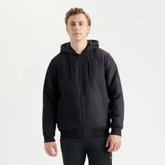 ハーレー メンズ アウター ジャケット・ブルゾン Mens Hurley Hooded Bomber Jacket Black ブラックのサムネイル