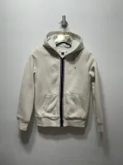 トミーヒルフィガー アイボリー フードジップアップ 8t