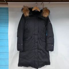 WOOLRICH ダウンコート ラクーンファー付 ブラック ダウンジャケット