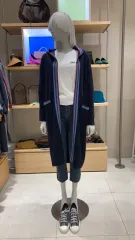 2025 BENETTON バイカラー WHO フード ロング カーディガンのサムネイル