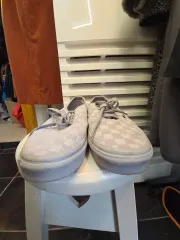 VANS チェッカーボード スニーカー グレー 265mm