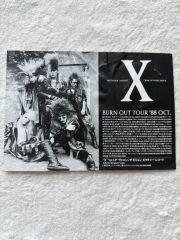 X JAPAN インディーズBURN OUT TOURポスター当時物 - メルカリ