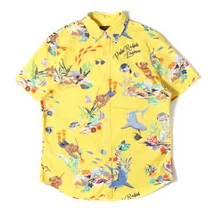 【美品】POLO Ralph Lauren ポロ ラルフローレン シャツ イエロー サイズ:M | 近年モデル ポロベアー オックスフォード 半袖 シャツ / CLASSIC FIT | トップス カジュアルシャツ【メンズ】【中古】