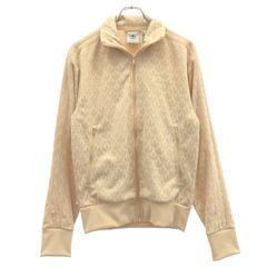 adidas トレフォイル 総柄 ジャージ ベージュ Lサイズ - メルカリ