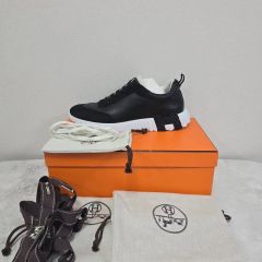 新品【ソーブラック】 HERMES エルメス デイ ケリー スニーカー 23.5 