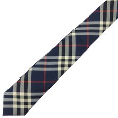 ✨新品・未使用✨ BURBERRY ネクタイ ノバチェック ネイビー 人気