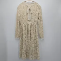 トレンドコレクション アイボリー レース ロング ONE PIECE C30181