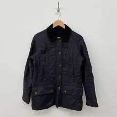 バブアー キルティング ジャケット コーデュロイ カラ L