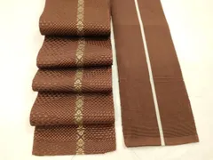 平和屋着物●男性　本場筑前博多織　角帯　献上　正絹　逸品　DABE6271cm