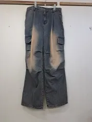 メンズデニムワイドパンツ32