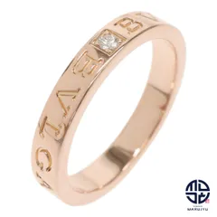 BVLGARI ブルガリ 750PG K18 18金ピンクゴールド ブルガリ ブルガリ ダブルロゴ ダイヤ1P リング 指輪 ジュエリー アクセサリー ブランド 約23号のサムネイル