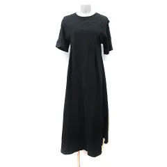 ダブルクローゼット w closet Tシャツワンピース ロング 半袖 F 黒 ブラック /YI のサムネイル