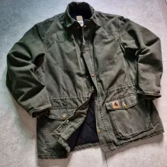 00s USA Carhartt カーハート C46 モースグリン パーカ L szのサムネイル