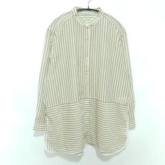 CHIGNON ストライプ ウエストベルト ロングシャツ チュニック - メルカリ