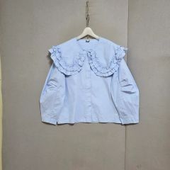 美品】Bibiy. FRANCESCA BLOUSE BLUE - メルカリ