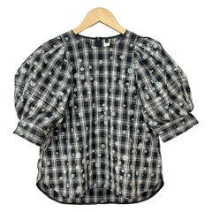 COURREGES(クレージュ) スカートスーツ レディース美品  - ネイビー×白 ドット柄 COURREGES(クレージュ) スカートスーツ レディース美品 - ネイビー×白