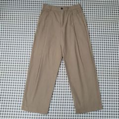 VU knee wide pants finx cotton [CAMEL] - メルカリ