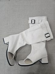 EMODA FLARE COVER FIT BOOTS アイボリー L - メルカリ