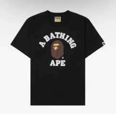 新品 本物 タグ付き アベイシングエイプ Tシャツ 黒 Lサイズ カレッジ