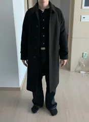 ユニクロ チェックパターン ロングコート
