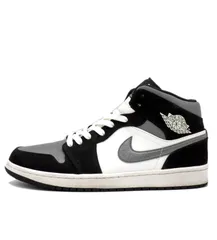 ナイキ NIKE 【 AIR JORDAN 1 MID SE White Black Satin Blue 852542 011 】 エア ジョーダン 1 ミッド ホワイト ブラック サテンブルー スニーカー　f30162