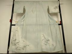 着物 振袖 墨流し 竹梅 正絹 - メルカリ