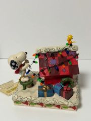 6月まで 値下げ スヌーピー ウッドストック クリスマス フィギュア