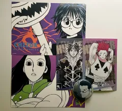 HUNTER×HUNTER JUMP SHOP はがき ヒソカ＝モロウ イルミ クロロ シズク レオリオ バッジ まとめ