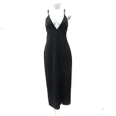 ザラ ZARA キャミワンピース ロング 黒 ブラック /YI