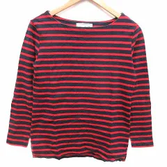 ドゥーズィエムクラス DEUXIEME CLASSE カットソー ボートネック ボーダー 長袖 赤 レッド 紺 ネイビー /YKのサムネイル