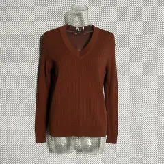 M UNIQLO ユニクロ ウィメンズ ウール Vネック ニット