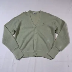 L) ラコステ LACOSTE ヴィンテージ ウール カーディガン