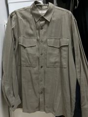 マッサ様　バグッタ　サファリジャケット　シャケット　ベージュ　リネン　L マッサ様 バグッタ サファリジャケット シャケット ベージュ リネン L