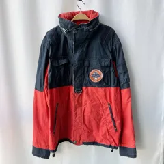 90s ポロラルフローレン ヴィンテージ RESCUE ジャケット ネイビー オレンジ XL